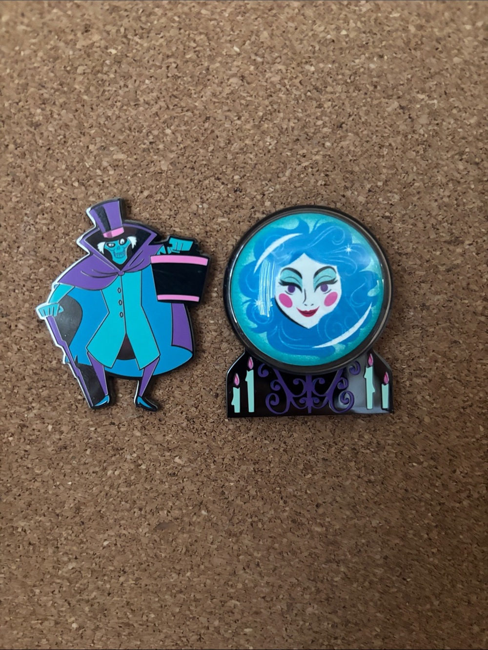 Disney Parks Pins Madame Leota and hatbox ghost Haunted Mansion Pins
